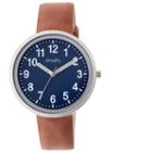 Simplify Unisex The 2600 Navy Dial Leather-band Watch Sim2602