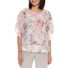 Alfred Dunner Butterfly Sleeve Blouse