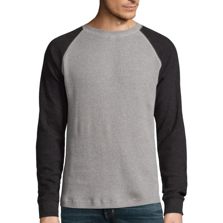 St. John's Bay Long-sleeve Thermal Baseball Shirt