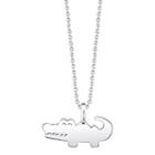 Silver Treasures Into The Wild Womens Sterling Silver Pendant Necklace