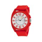 Crayo Sunset Red Silicone-band Watch With Date Cracr3304