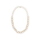 Monet Gold-tone Circle Long Link Necklace
