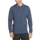 Van Heusen Long Sleeve Jaspe Windowpane Polo