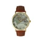 Olivia Pratt Womens Brown Strap Watch-15043cognac