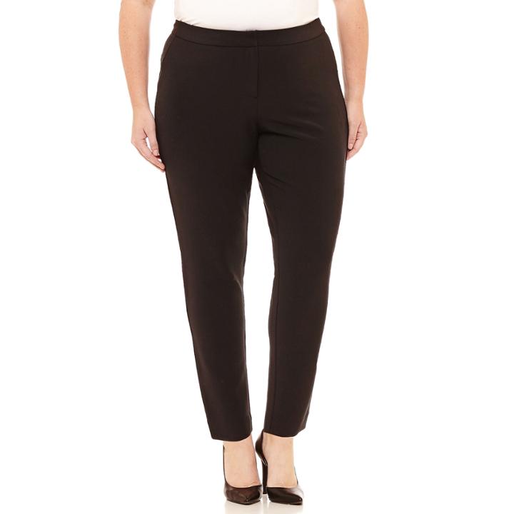 Worthington Curvy Fit Slim Pants-plus