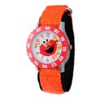 Sesame Street Orange And White Elmo Time Teacher Strap Watch W003174
