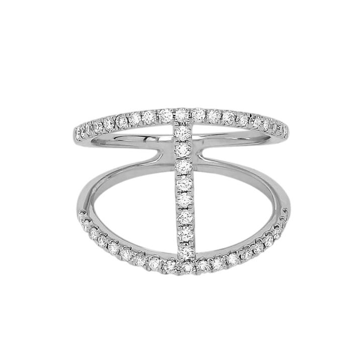 Limited Quantities 1/2 Ct. T.w. Diamond 14k White Gold H-ring