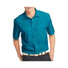 Izod Surfcaster Short-sleeve Woven Button-front Shirt