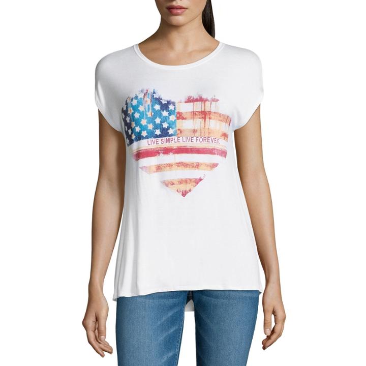 I Jeans By Buffalo Short Sleeve Americana Graphic Tee
