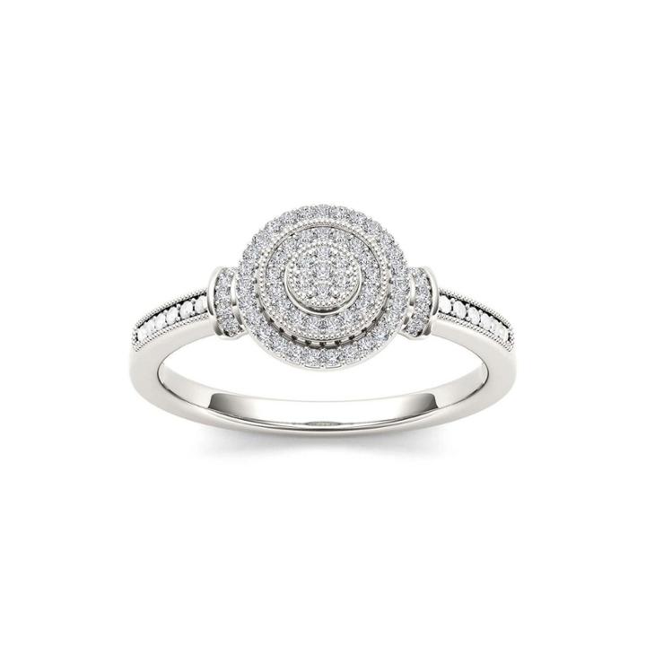 1/6 Ct. T.w. Diamond 10k White Gold Engagement Ring