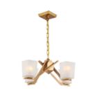 Filament Design 4-light Vintage Brass Chandelier