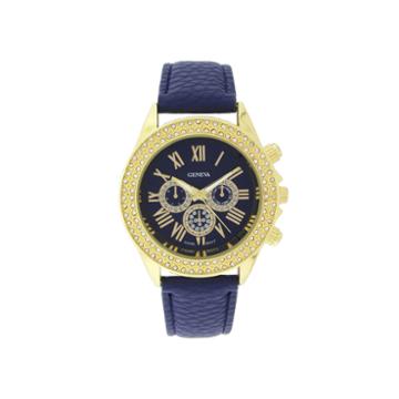 Geneva Womens Crystal-accent Watch