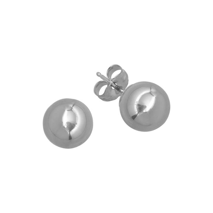 Infinite Gold&trade; 14k White Gold 6mm Ball Stud Earrings