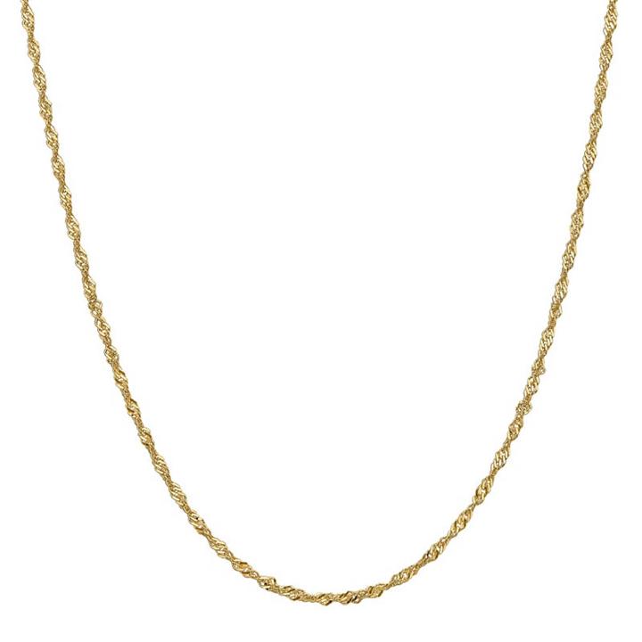 Solid Singapore 16 Inch Chain Necklace
