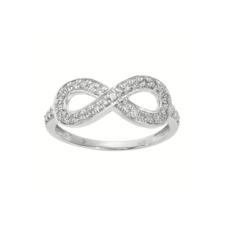 1/3 Ct. T.w. Diamond Sterling Silver Infinity Ring