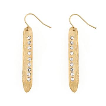10021 Kara Ross Crystal Bar Earrings