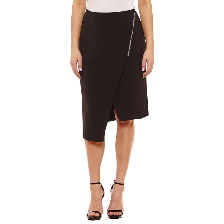 Bold Elements Sexy Stretch Asymmetrical Pencil Skirt