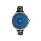 Olivia Pratt Womens Cheetah Print Royal Petite Leather Watch 26356royal