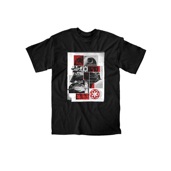 Star Wars Vader Grid Collage Short-sleeve Graphic T-shirt