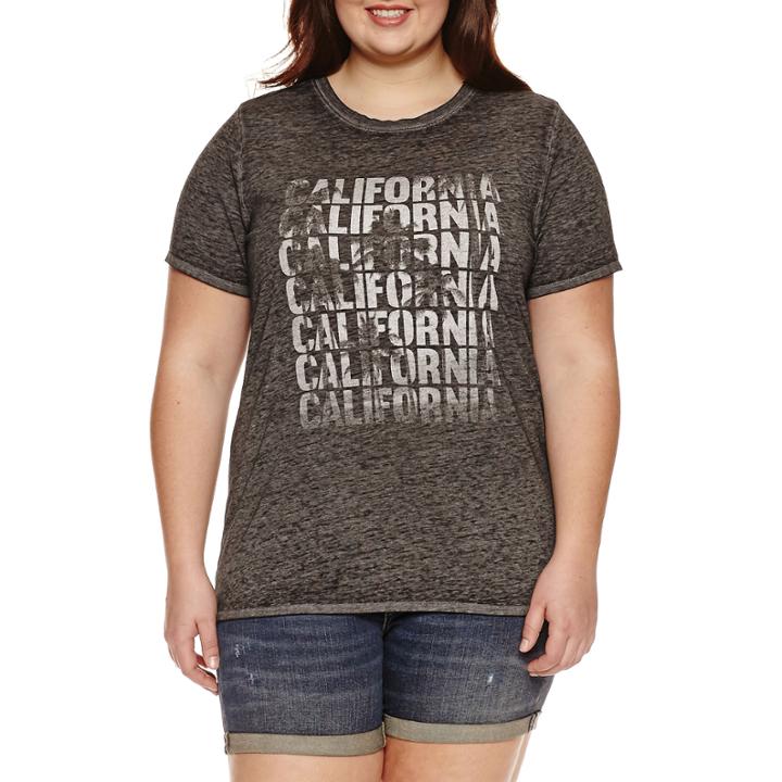 Arizona California Graphic T-shirt- Juniors Plus