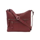 Great American Leatherworks Double-zip Hobo Crossbody Bag