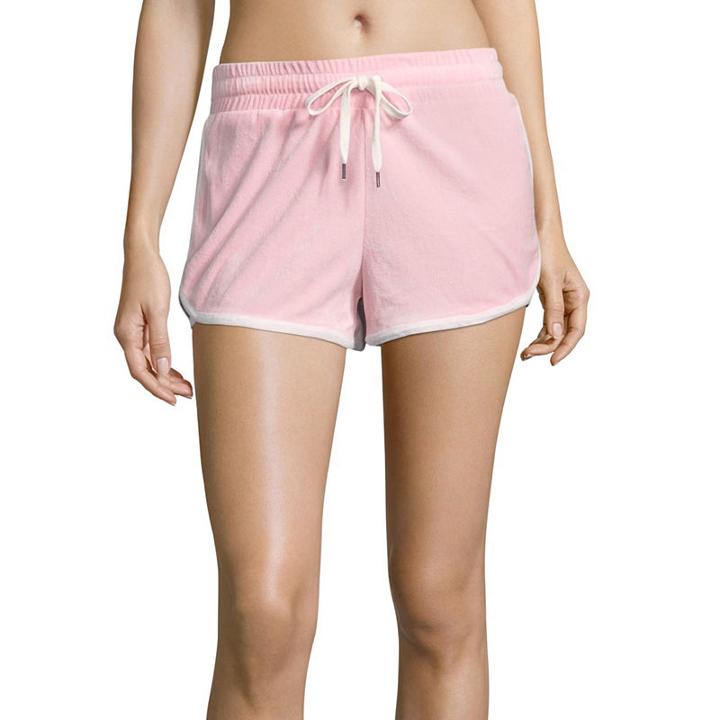 Flirtitude Velour Soft Shorts-juniors