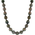 Splendid Pearls Womens 9mm Cultured Tahitian Pearls Strand Necklace
