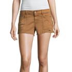 Arizona 2 1/2 Lace Up Denim Shorts-juniors