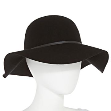 Manhattan Hat Company Black Floppy Wool Hat