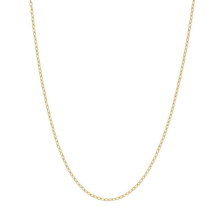 Made In Italy Solid Link 18 Inch Chain Necklace