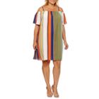 Luxology Short Sleeve Stripe Sheath Dress-plus