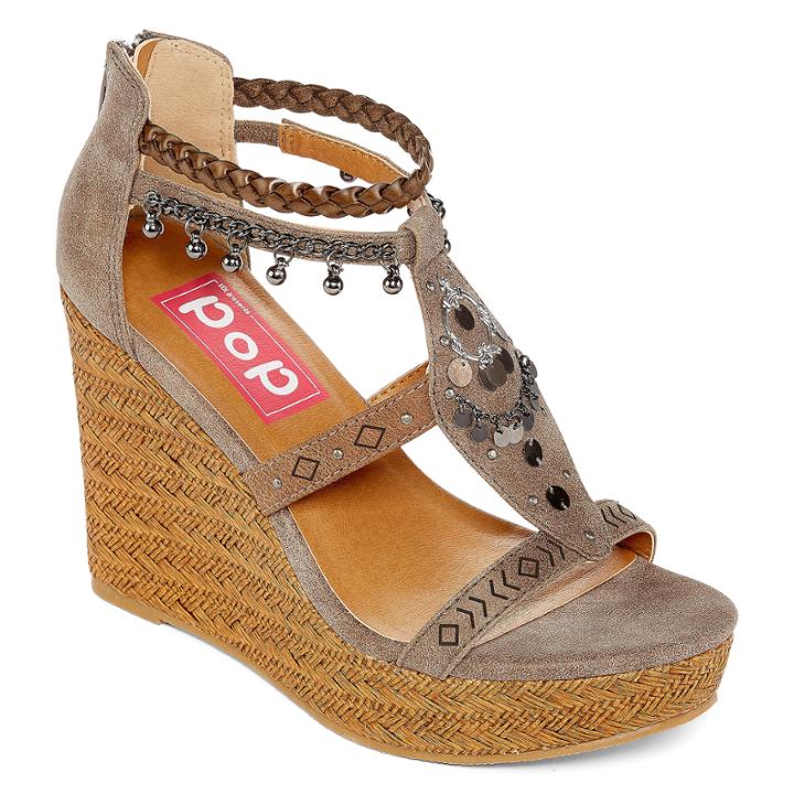 Pop Maine Womens Wedge Sandals