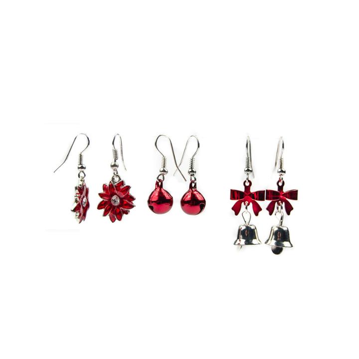 Mixit 3 Pair Clear Earring Sets