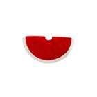 18 Traditional Red And White Velveteen Mini Christmas Tree Skirt