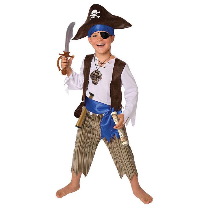 Pirate Child Costume - One Size (fits Sizes 4-8)