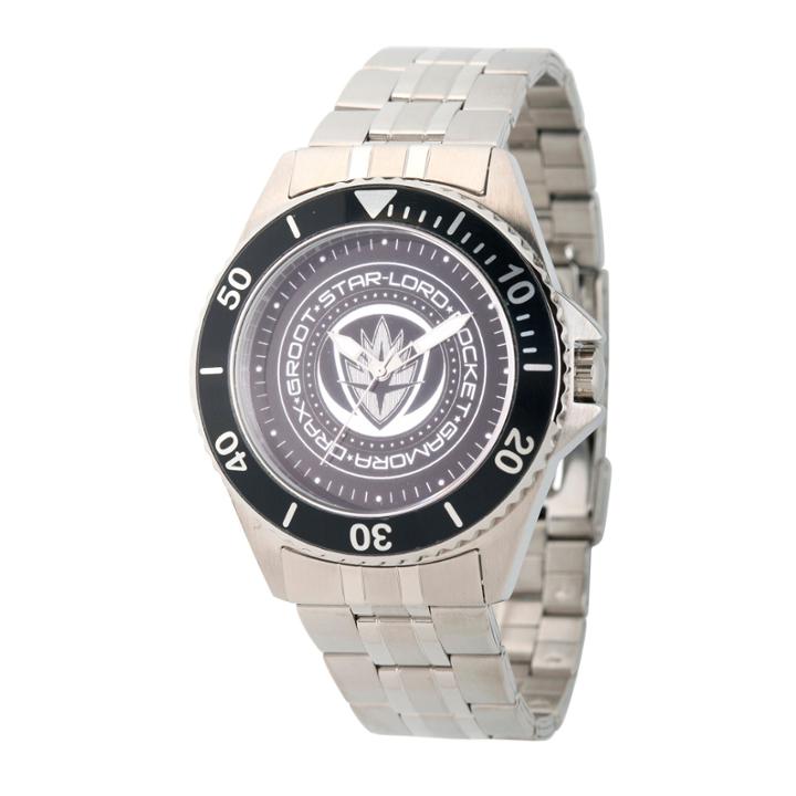 Guardian Of The Galaxy Marvel Mens Silver Tone Strap Watch-wma000098