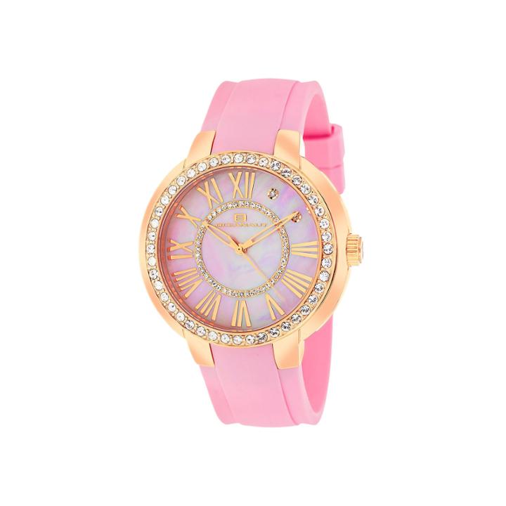 Oceanaut Womens Allure Faux Pearl Pink Strap Watch