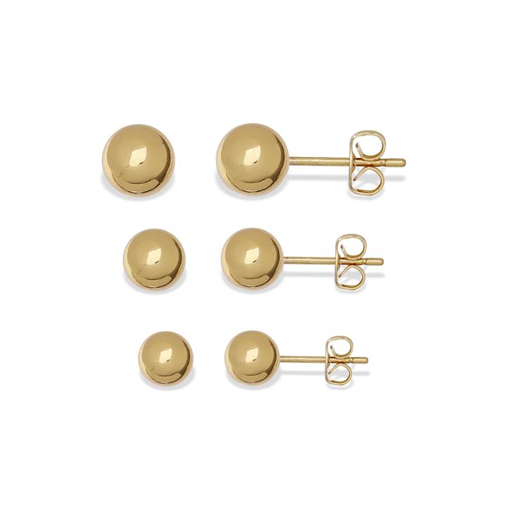 Silver Reflections&trade; Ball Stud 3-pr. Earrings