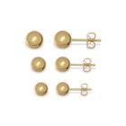 Silver Reflections&trade; Ball Stud 3-pr. Earrings