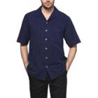 Sandals Cay Men's Jacquard Pattern Silk Camp Shirt