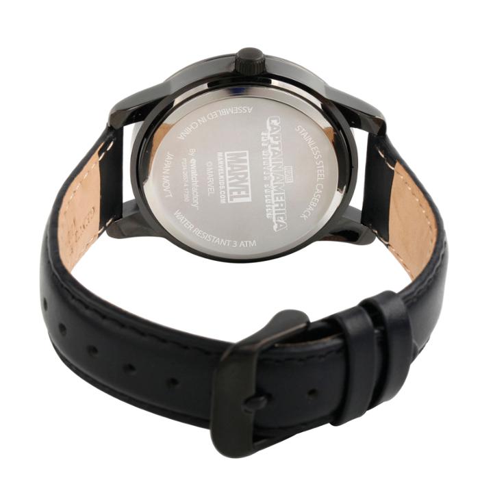 Classic Marvel Mens Black Strap Watch-wma000063