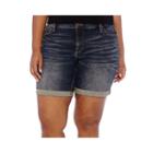 A.n.a Roll-cuff Bermuda Denim Shorts - Plus