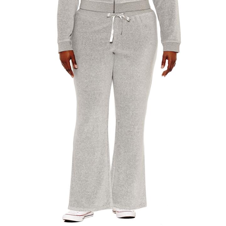 Flirtitude Velour Workout Pants Juniors Plus