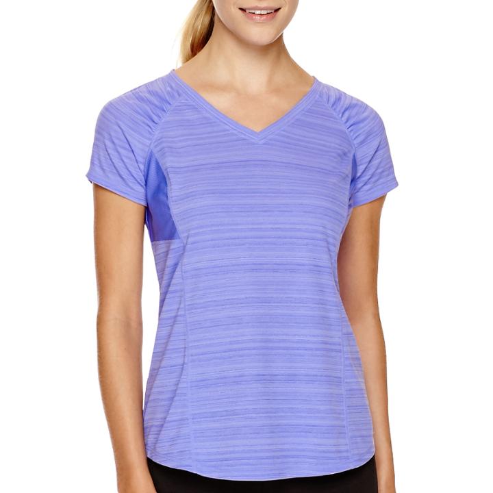 Xersion&trade; Short-sleeve Mesh Inset T-shirt