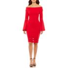 Bold Elements Off The Shoulder Bell Sleeve Dress