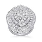 Diamond Blossom Womens 4 Ct. T.w. White Diamond 10k Gold Cocktail Ring