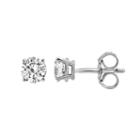 1 3/8 Ct. T.w. Round White Diamond 14k Gold Stud Earrings