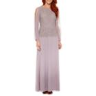 Onyx Nites Long Sleeve Evening Gown
