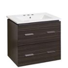 23.75-in. W Wall Mount Dawn Grey Vanity Set For 3h8-in. Drilling