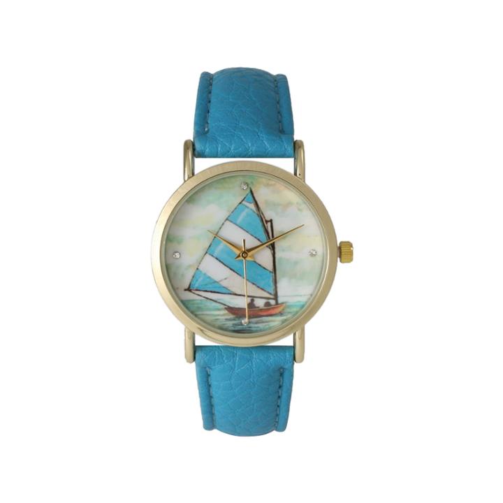 Olivia Pratt Womens Blue Strap Watch-15009turquoise
